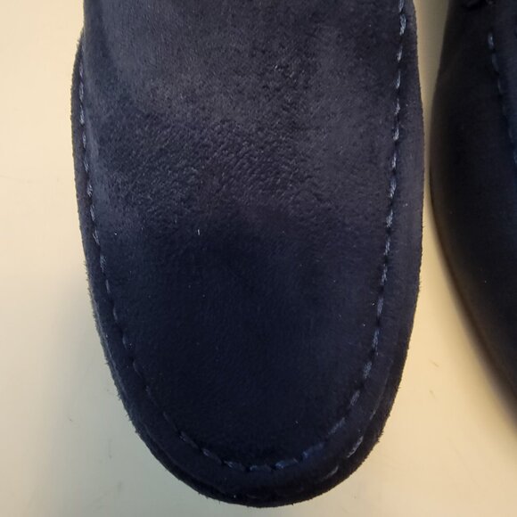 New in Box Blue Faux Suede loafers - Picture 3 of 6